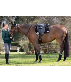 SHOWMASTER Tapis de selle Basic Pro noir Hot