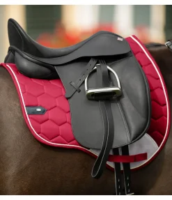 SHOWMASTER Tapis de selle Basic Pro cerise New