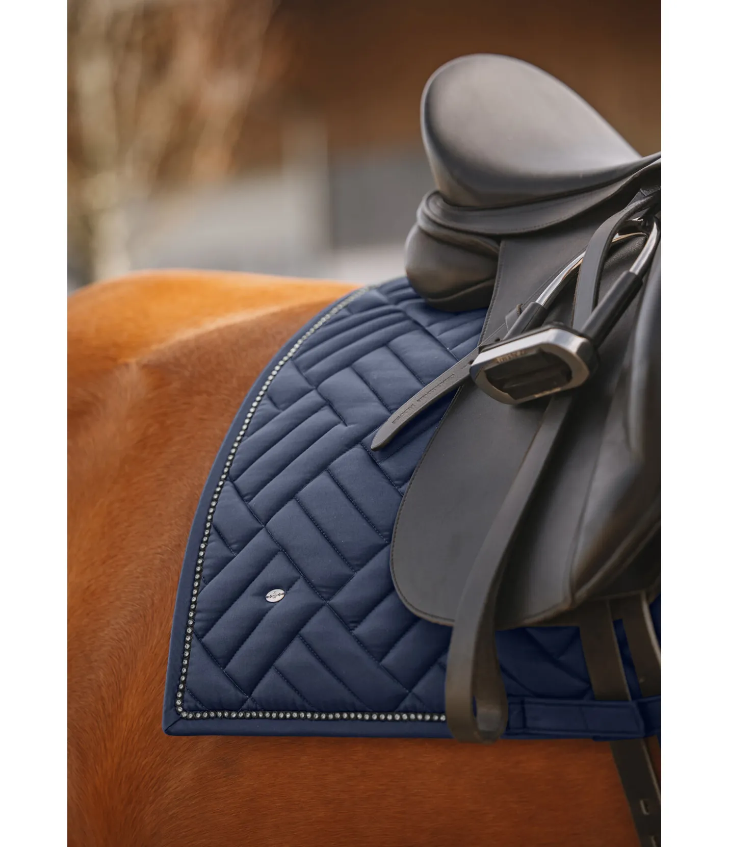 SHOWMASTER Tapis de selle Brillant navy classique Sale