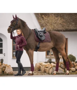 SHOWMASTER Tapis de selle Brillant acajou Online