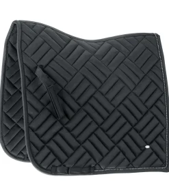 SHOWMASTER Tapis de selle Brillant noir