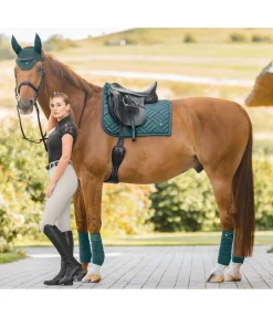 SHOWMASTER Tapis de selle Brillant vert tropical