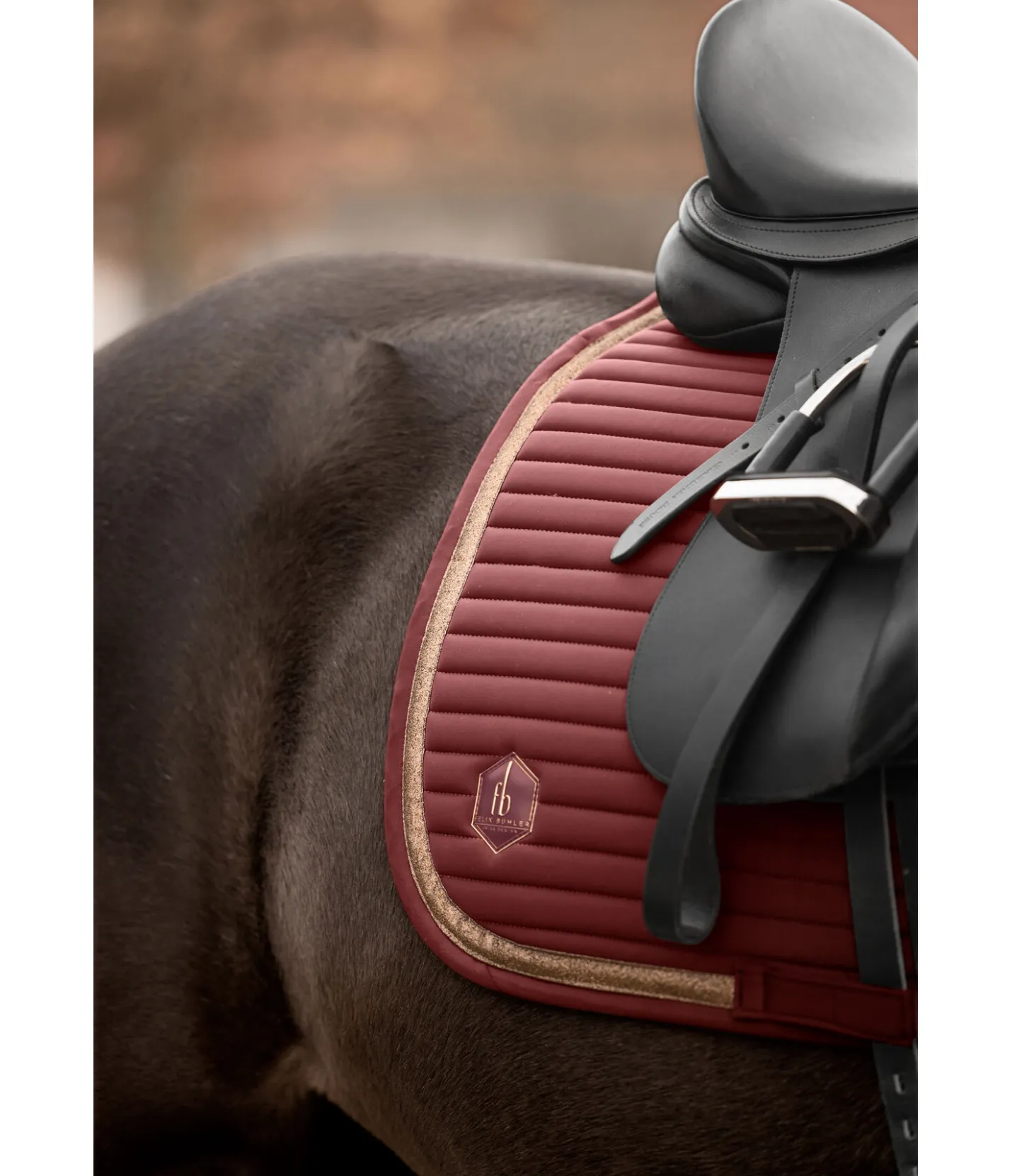 Felix Bühler Tapis de selle Glitter merlot Hot