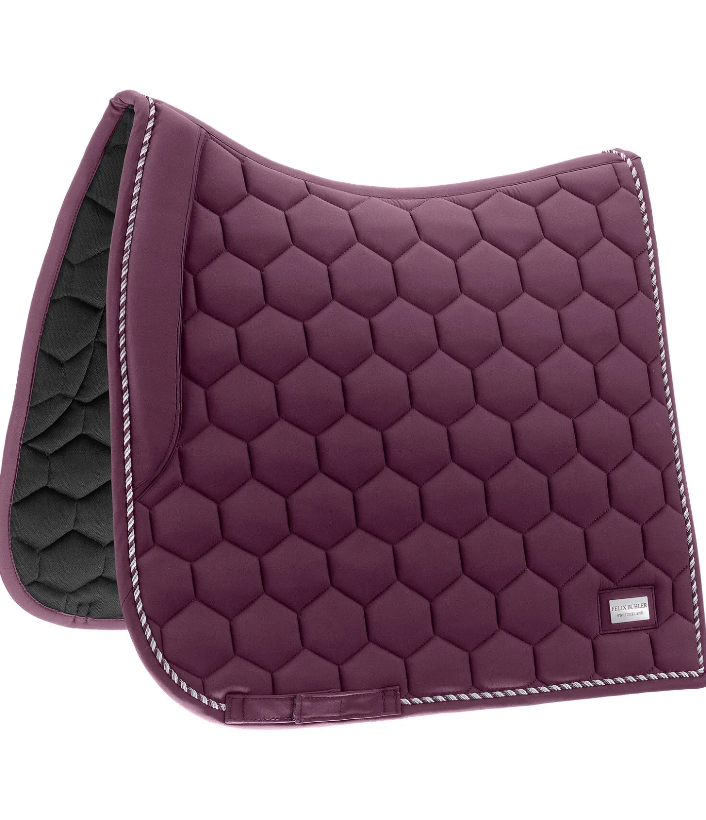 Felix Bühler Tapis de selle Sophistication sans passants de contre-sanglons noir-violet Online