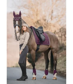 Felix Bühler Tapis de selle Sophistication sans passants de contre-sanglons noir-violet Online