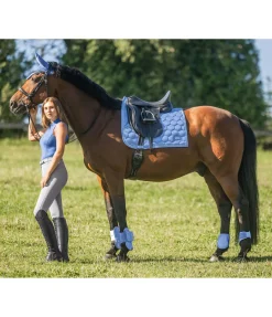Felix Bühler Tapis de selle Sophistication sans passants de contre-sanglons bleu Ibiza Hot