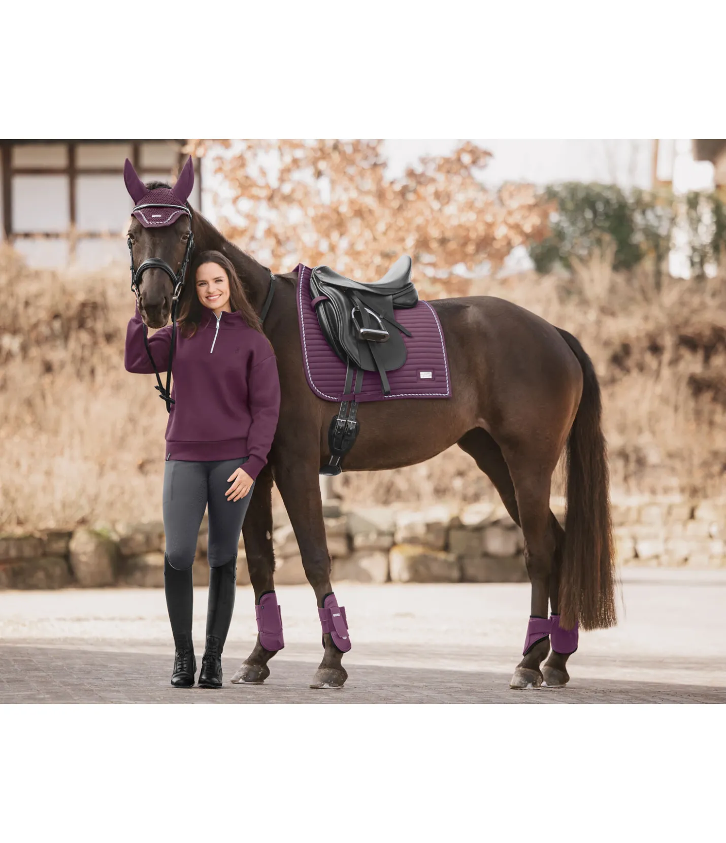 Felix Bühler Tapis de selle Sophistication noir-violet Clearance