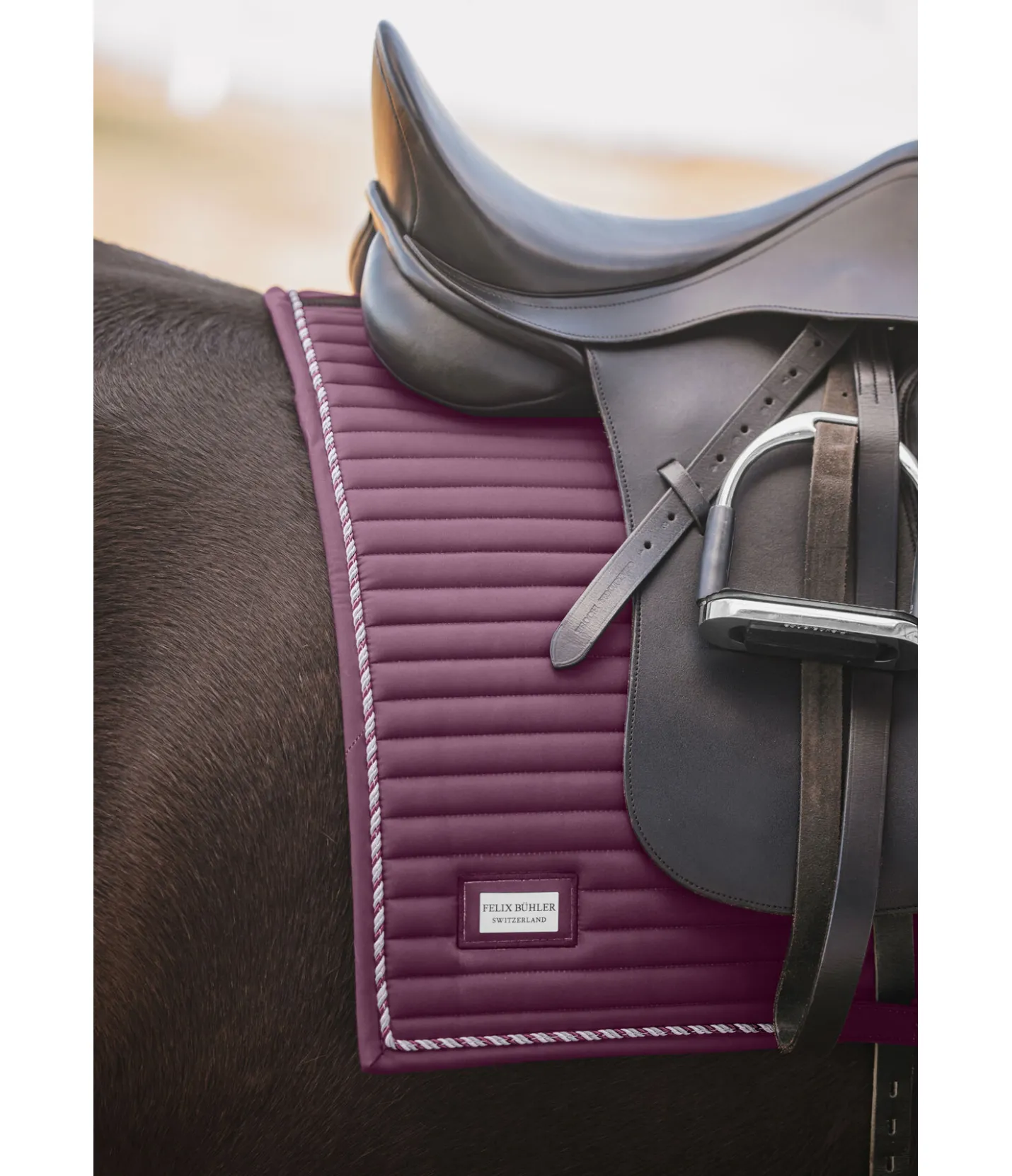 Felix Bühler Tapis de selle Sophistication noir-violet Clearance