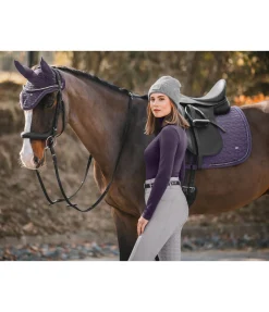 SHOWMASTER Tapis de selle Twinkle violet foncé