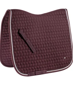 SHOWMASTER Tapis de selle en coton Basic Deluxe acajou Outlet