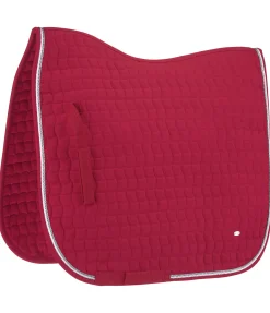 SHOWMASTER Tapis de selle en coton Basic Deluxe cerise Sale