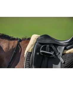 Felix Bühler Tapis de selle en véritable fourrure d'agneau Queensland noir Hot