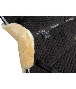 Felix Bühler Tapis de selle en véritable fourrure d'agneau Queensland noir Hot