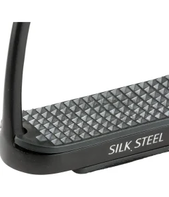 SILK STEEL Étriers en acier affiné noir/noir Sale