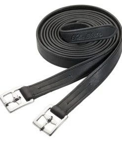 Felix Bühler Étrivières en cuir souple noir Clearance