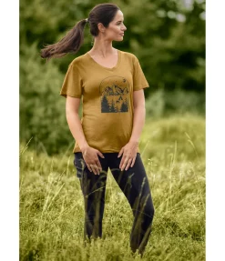 TWIN OAKS T-Shirt Escapism miel doré Discount