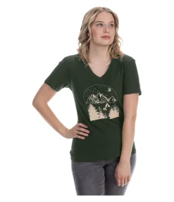 TWIN OAKS T-Shirt Escapism vert sapin Hot