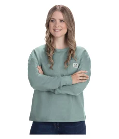 TWIN OAKS T-shirt à manches longues en coton Sooke matcha foncé Clearance