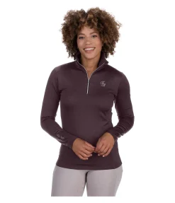 Felix Bühler T-shirt à manches longues stretch Performance Nina prune Clearance