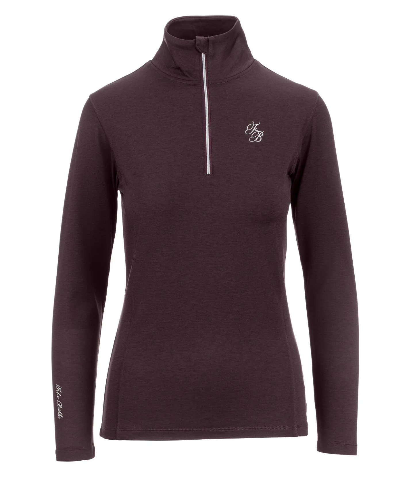Felix Bühler T-shirt à manches longues stretch Performance Nina prune Clearance