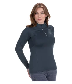 Felix Bühler T-shirt à manches longues stretch Performance Zoe navy Outlet
