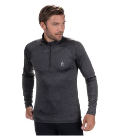 Felix Bühler T-shirt à manches longues stretch Performance homme Denton noir Online