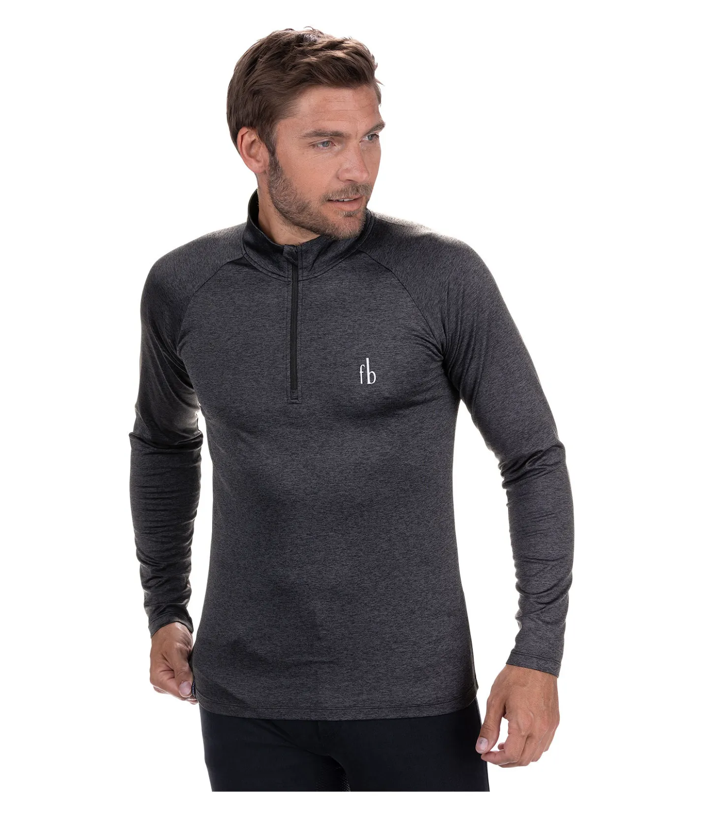 Felix Bühler T-shirt à manches longues stretch Performance homme Denton noir Online