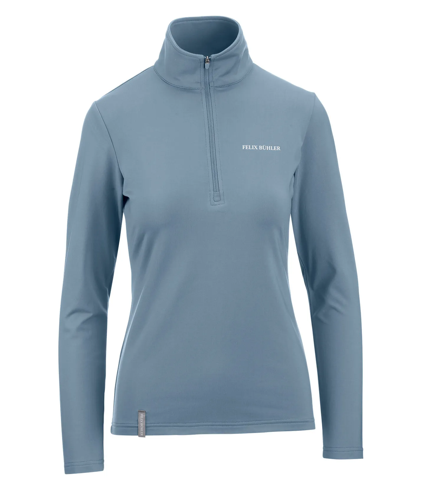 Felix Bühler T-shirt à manches longues stretch Performance Frieda gris bleu Discount