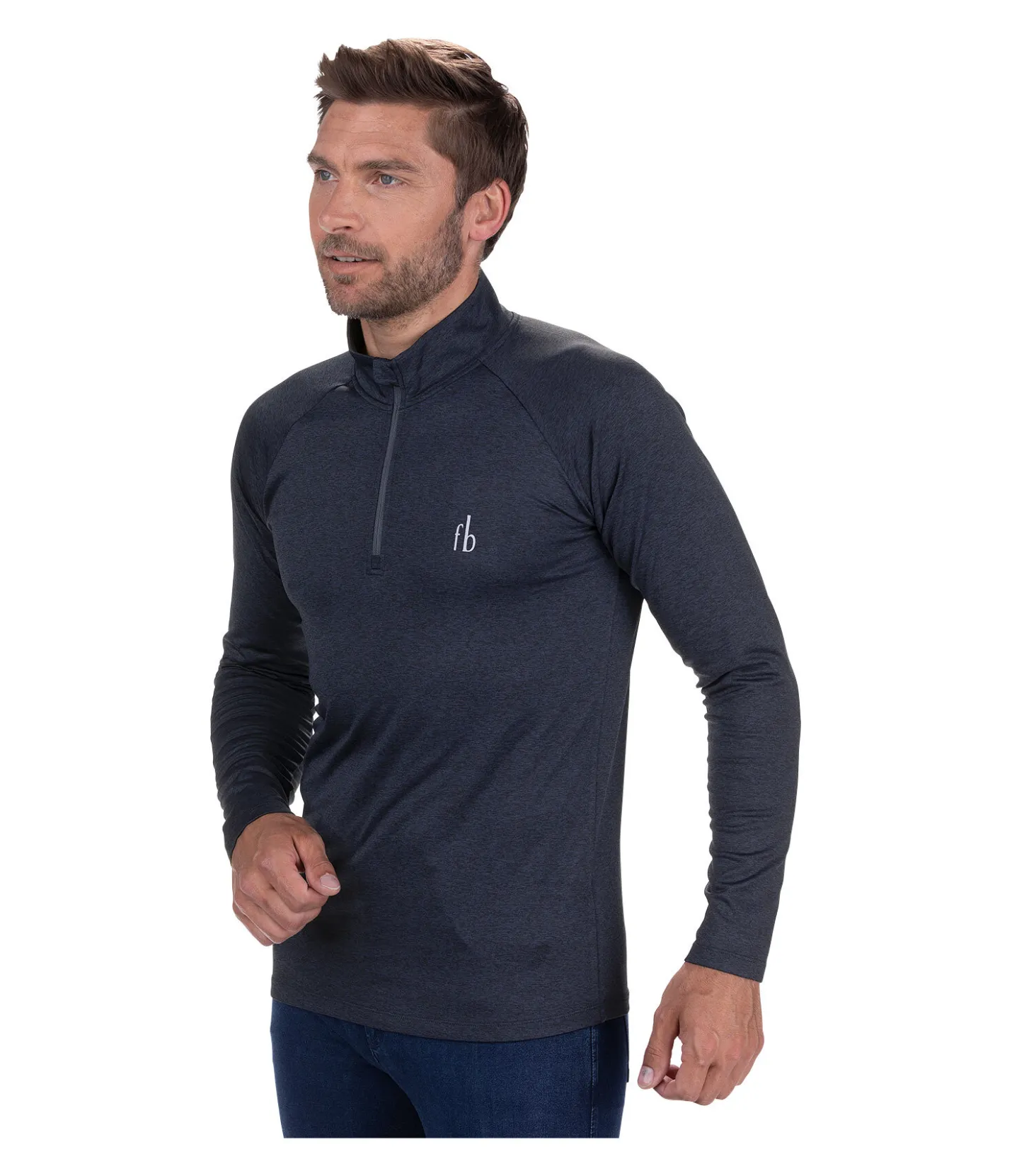 Felix Bühler T-shirt à manches longues stretch Performance homme Denton navy Online