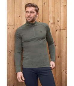 Felix Bühler T-shirt à manches longues stretch Performance homme Denton fango Online