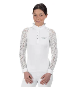 Felix Bühler T-shirt de concours technique à manches longues pour enfant Ella blanc New