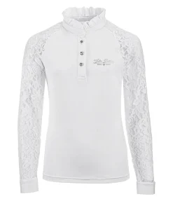 Felix Bühler T-shirt de concours technique à manches longues pour enfant Ella blanc New
