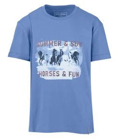Felix Bühler T-shirt enfant Olena bleu Ibiza Clearance