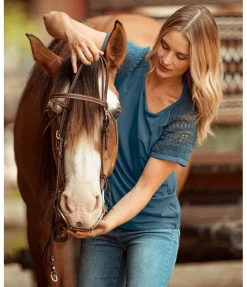 STONEDEEK T-shirt femme Leyna pétrole Outlet