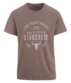 STONEDEEK T-shirt homme Hudson chocolat Outlet
