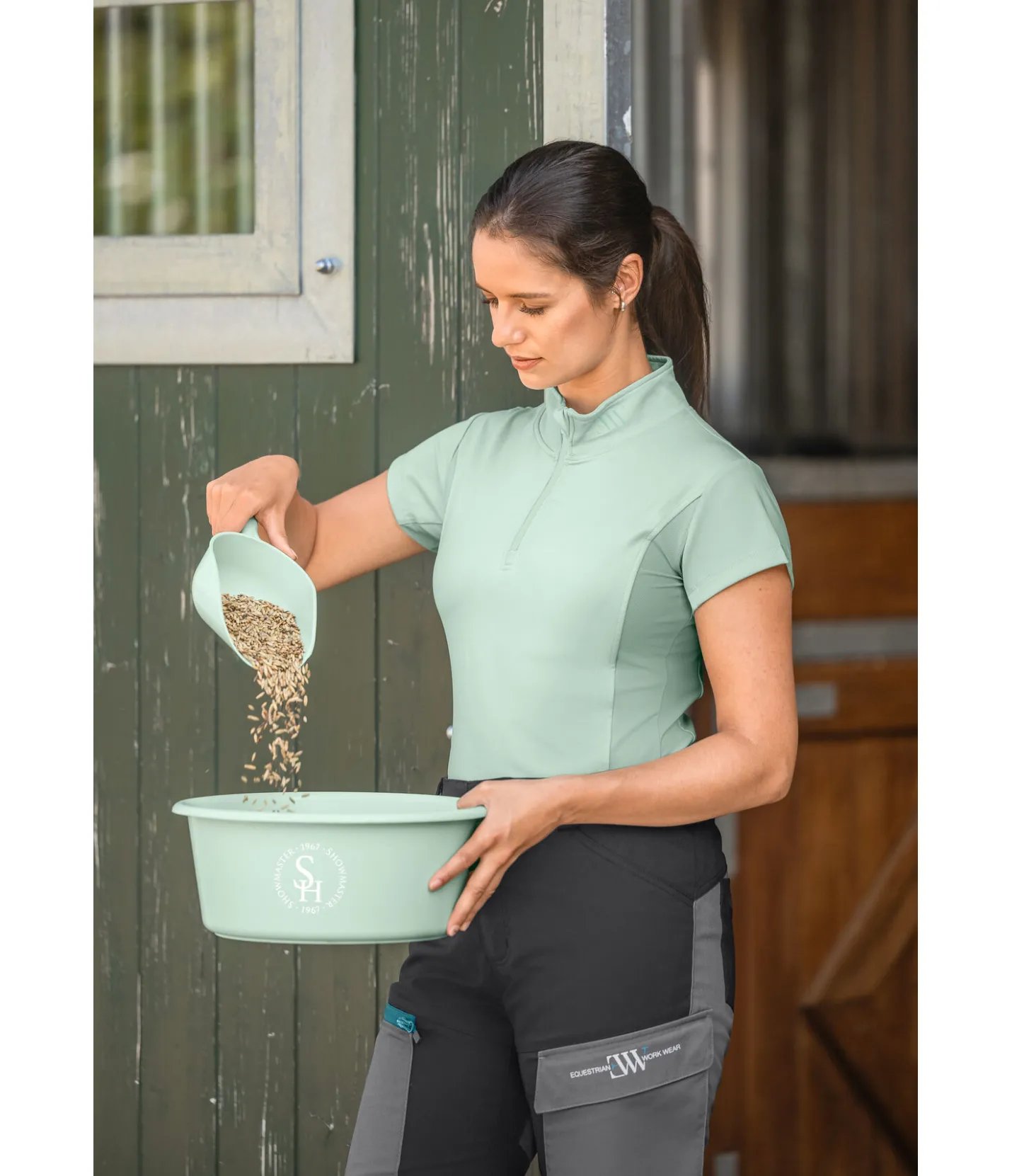 EQUESTRIAN WORK WEAR T-shirt technique vert jungle Sale