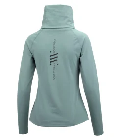 EQUESTRIAN WORK WEAR T-shirt technique à col roulé matcha foncé Best
