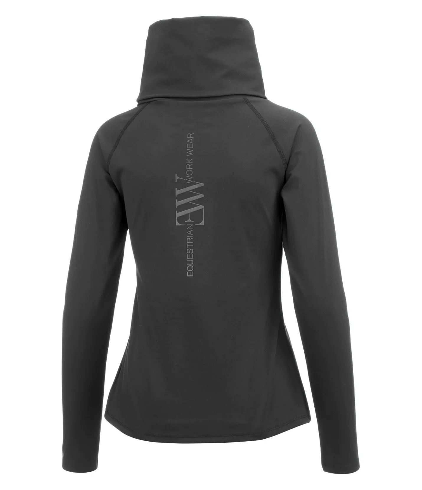 EQUESTRIAN WORK WEAR T-shirt technique à col roulé noir Hot