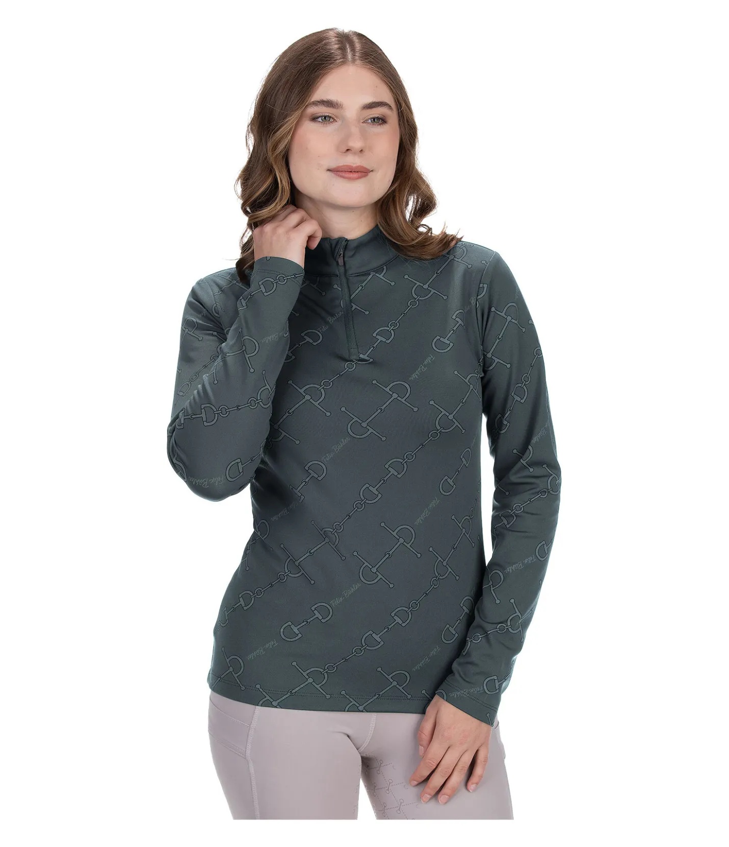 Felix Bühler T-shirt technique à manches longues Lisa-Marie thé vert