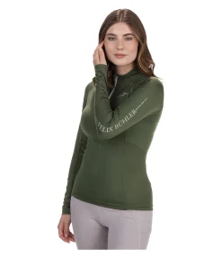 Felix Bühler T-shirt technique à manches longues Lara olive