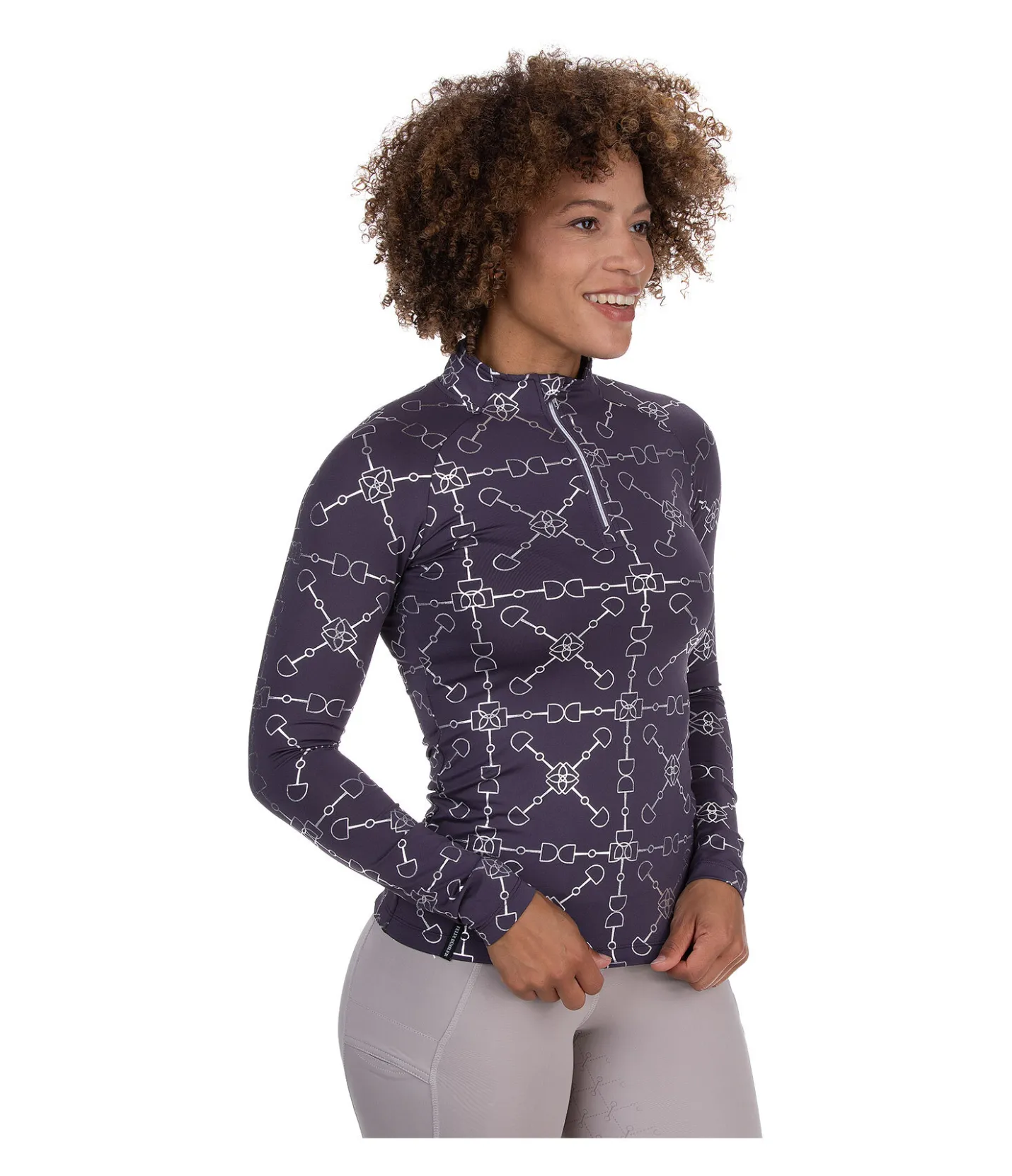 Felix Bühler T-shirt technique à manches longues Alice violet foncé Discount