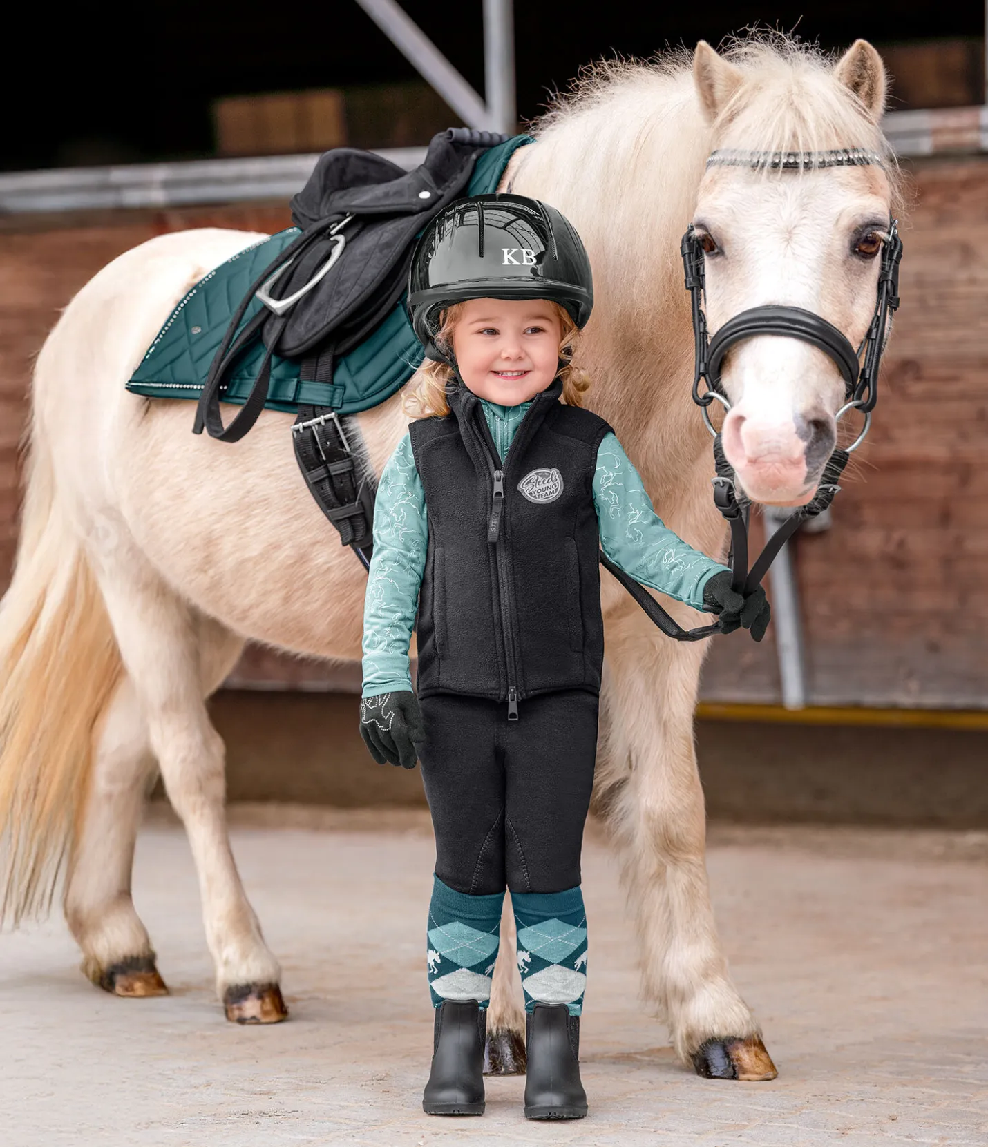 STEEDS T-shirt technique à manches longues en stretch enfant Xena bleu atlantique Outlet