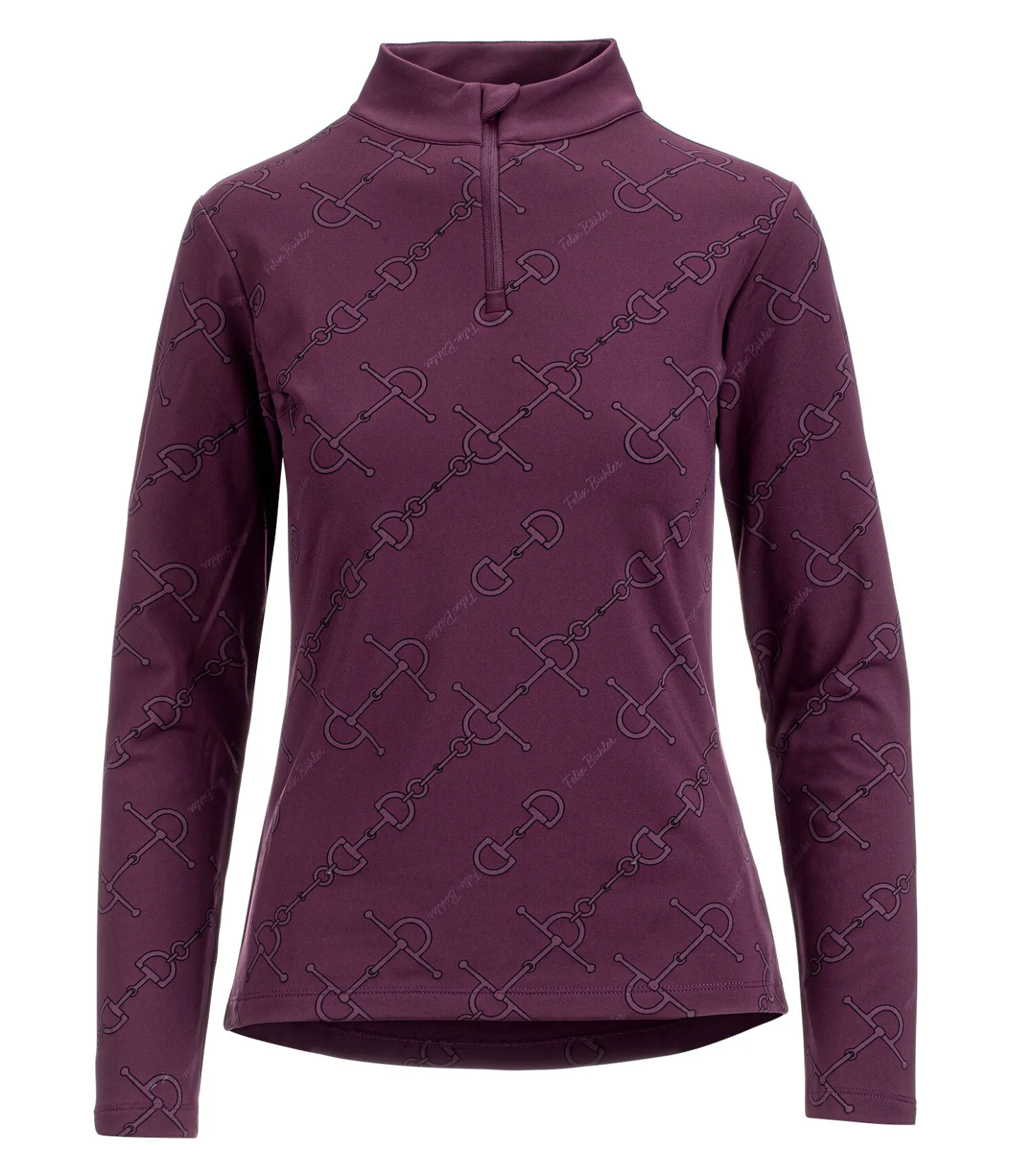 Felix Bühler T-shirt technique à manches longues Lisa-Marie noir-violet Sale