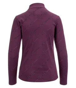 Felix Bühler T-shirt technique à manches longues Lisa-Marie noir-violet Sale