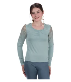 Volti by STEEDS T-shirt technique à manches longues enfant et ado Icy vert océan Discount