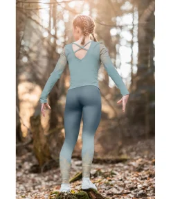 Volti by STEEDS T-shirt technique à manches longues enfant et ado Icy vert océan Discount