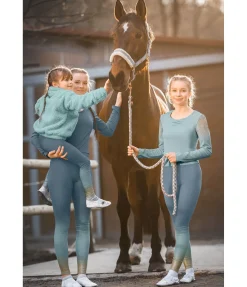 Volti by STEEDS T-shirt technique à manches longues enfant et ado Icy vert océan Discount