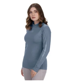 Felix Bühler T-shirt technique à manches longues Linn bleu fumée Sale