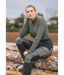 EQUESTRIAN WORK WEAR T-shirt technique côtelé Cosy forêt New