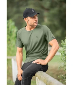 Felix Bühler T-shirt technique homme Kent vert profond